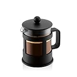 Bodum 1784-01 KENYA Kaffeebereiter (French Pressesystem, Spülmaschinengeeignet), schwarz, 0,5 L, 4...