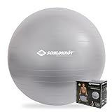 Schildkröt Unisex – Erwachsene træningsbold 65 cm Gymnastikball, Silber, 65cm - für...