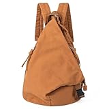 GreenTaya Rucksack Damen Herren Canvas Vintage Casual Daypacks Retro Segeltuch Rucksäcke...