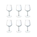 Luminarc Veral Set mit 6 Weingläsern, umweltfreundlich, 31 cl, Sodo, kühlschrankgeeignet, nicht...