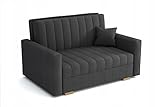 MEBLE-LUX - Sofa mit Schlaffunktion Zanzibar I Sofa 2 Sitzer 133 cm Breit I Schlafsofa mit...