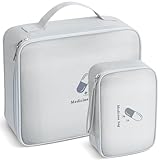 AiQInu Medikamententasche, 2 Stück Reiseapotheke Tasche Wasserdicht, Große & Klein...