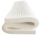 SFKLYU 2,5 cm Memory Foam Matratzenauflage, Naturlatex Matratzenauflage, Bio Latex Matratzenauflage...
