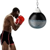COSTWAY Ø55 cm Wasserboxsack, 80kg Boxing Punching Bag mit Verstellbarer Metallkette,...