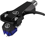 Audio-Technica AT-XP3/H Dual-Moving-Magnet-Stereotonabnehmer DJ mit Headshell Blau