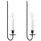 2 PCs Kerzenleuchterhalter mentaler Eisen Wand Kerze Hängende Wandkerzenhalter L Form Wandsäule...