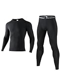 Niksa Thermounterwäsche Herren skiunterwäsche Herren Lange Funktionsunterwäsche Set atmungsaktiv...