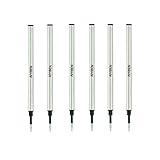 Tintenroller-Mine 4,37''，Roller Ball Fine Point 0,5 mm, German Ink Refill Packung mit...