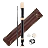 GOEDCH Barock-Stil C-Tasten-Blockflöte aus ABS Harz: Barocke Griffweise 8 Löcher mit...