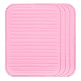 QUARKZMAN 4 Stück Silikon Geschirr Trockenmatte 9' x 12' Silikon Topfunterset Für Heiße Töpfe...