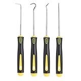Haken- und Plektrum-Set, professionelles Haken- und Haken-Set, O-Ring-Dietriche mit Gummigriff,...