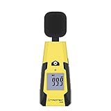 TROTEC BS06 Schallpegelmessgerät (40-130 dB) Geräuschquellen erfassen Windschutz Sensor Messgerät