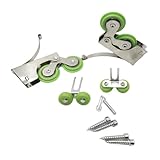 Nylon-Rollenset für Schiebetüren, Schranktür-Gleiter für glatte und leise Türen, funktioniert...