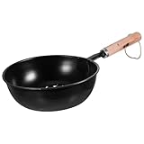 jojofuny Holzkohle Anzündkamin mit Holzgriff Tragbarer Grillkamin Kaminanzündertopf für Camping...