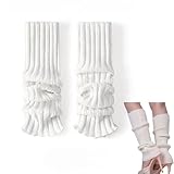 LBJFYHJN Stulpen Damen, Lange Gestrickt Beinwärmer, Langer Beinstulpen aus Crochet, Leg Warmers...