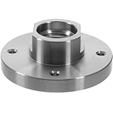 Vaguelly Drehfutteradapter 3 Zoll mit 1” 8Tpi Gewinde Stahl Planscheibe für Holzdrehbank 8 Fach...