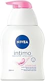 NIVEA Intimo Waschlotion Sensitive (250 ml), Intim Waschgel mit Milchsäure, Kamillenextrakt und...