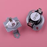 HRYZN 2 Stücke Trockner Thermosicherung Thermostat Montage Set Kit Fit for Samsung DC47-00018A &...