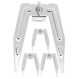 Angoily 4 Stück Edelstahl Heißluftfritteusen Gabel mit Sicherem Griff Fleisch Fischgrillgabeln...