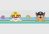 AG Design Selbstklebende Bordüre Paw Patrol, AWBD 8013 | Wasserfest Kinderzimmer Wand Dekoration |...