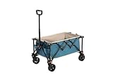 Folding Wagon, Faltbarer Transportwagen mit All-Terrain-Rädern, verstellbarem Griff und robuster...