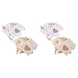 Epodmalx Beutel, 40Pack 4X5.5 Kordelzug Geschenk Tüte Bonbon Beutel Leinen für Den Valentinstag...