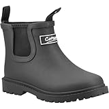 Cotswold Barton TPR+Neopren Kinder Gummistiefel, Schwarz, Schwarz , 30 EU