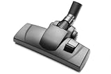 Premium 32mm Universal Hartbodendüse & Teppichbürste - Komfortabel für alle Böden (Schwarz,...
