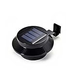 TOBBOMEY 2 Stück Solarzaunleuchten im Freien Solargartenlichter Solarleuchten für den...