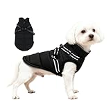 Hundemantel Winter mit Geschirr Einstellbar, ZoneYan Wasserdicht & Warm Hundemantel für Kleine...