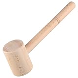 Gadpiparty Handgefertigter Holzhammer Buchenholz für Holzbearbeitung und Lederverarbeitung...
