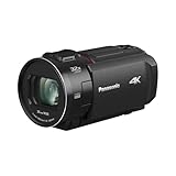 Panasonic HC-VX3E-K 4K-Camcorder, 4K-Video (25p), 25-mm-F1.8-Weitwinkelobjektiv, 24-facher optischer...
