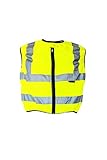 Korntex Hi-Vis Motorradweste, Warnweste Motorradfahrer, KXMOTOGXL, Signal-gelb XL