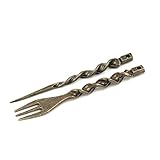 Shisha Tabakgabel| Lochstecher | Hookah Fork and Poker | Gabel für Tabak | Folienstecher (Gedreht)