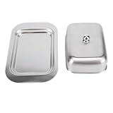 BAOFUYA Butteraufbewahrung aus Edelstahl, Butterdosen, Luftdichter Behälter, Butterdose mit...