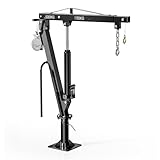 Wiltec Pickup Kran Ladekran bis 1770 mm Höhe, 500 kg Traglast und 360° Drehkranz, Seilwinde,...