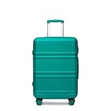 Kono Koffer Hartschale Leichter ABS Reisekoffer Handgepäck Trolley mit 4 Spinnrollen & TSA-Schloss,...