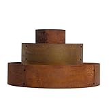 ESTEXO Pflanzpyramide Blumenbeet Hochbeet Kräuterbeet Kräuterspirale Metall Pflanzring Ring Rost...