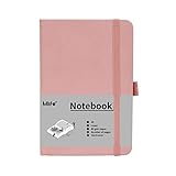 Mlife A6 Klein Journal Notizbuch, 192 Seiten, A6 Notizbücher Mini Hardcover mit elastischem...