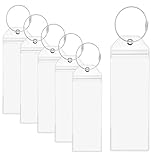 6 Stück Wasserfeste PVC Transparente Kreuzfahrt Gepäckanhänger mit Verschraubbaren Metallband,...