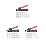 3er-Set Ton-Extruder-Backscheiben mit verschiedenen Mustern für DIY-Modelliermassen-Werkzeuge