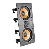STUDIOFINIX Dual 5,25 Zoll 2-Wege-Wand-Lautsprecher, 160 Watt, Unterputzmontage,...
