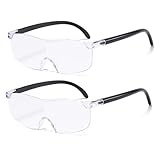 2 StüCk Lupenbrille, 300% Vergrößerungsbrille, Brillenlupe,Lese Lupenbrille, für Naharbeit,...