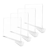 IZHIUTP Acryl-Trennwände – Organizer für Kleidung, Schlafzimmer-Organizer, transparente...