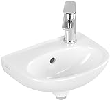 Villeroy & Boch O. Novo Waschbecken mit Hahnloch 36x27,5x10 cm Weiß Alpin CeramicPlus