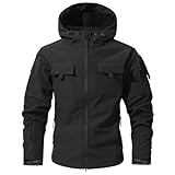 KBOPLEMQ Cargo Jacke Herren Warm Fleece Outdoorjacke Windabweisend Funktionsjacke Taktische...