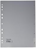 Original Falken PP Kunststoff-Register. Für DIN A4 22,5 x 29,7 cm volle Höhe Druck 1-5 5 Blatt...