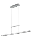 Trio Leuchten LED Pendelleuchte Lacal 379190707, Metall Nickel matt, inkl. 7x 4 Watt LED, 4-fach...