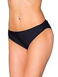 Aquarti Bikinihose Damen mit mittlerem Bund – Klassische Bikinihosen für Damen in Unifarben,...