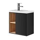 UEV Waschtisch mit Unterschrank hängend 50,5cm,Gäste-WC Waschtisch kleine, Waschbecken mit...